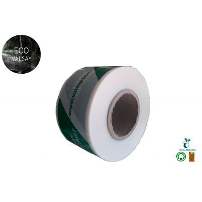 Cinta compostable de balizamiento blanca y verde