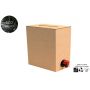 Caja bag in box de 5 litros de color kraft